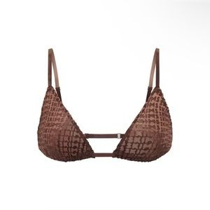 Skims Wireless Velvet Triangle Bralette Size 4X